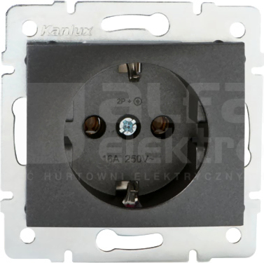 DOMO 01-1220-141 grafit Gniazdo 1x Schuko