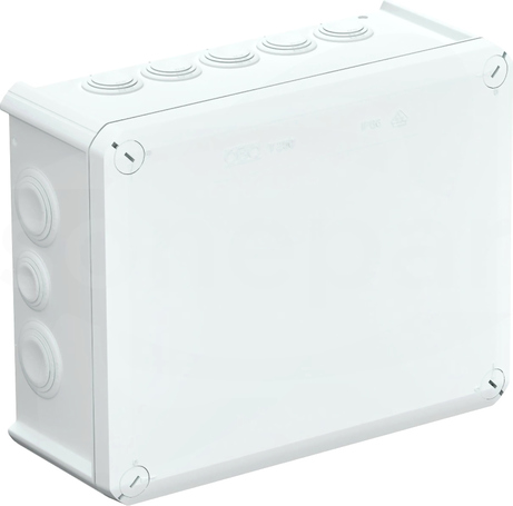 T250 biała IP66 z dławikami Puszka natynkowa 240x190x95