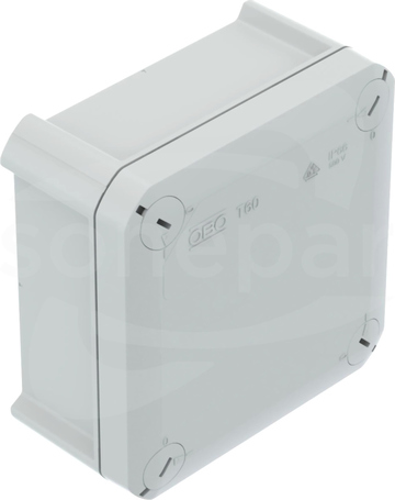 T60 jasnoszara IP66 bez dławików Puszka natynkowa 114x114x57