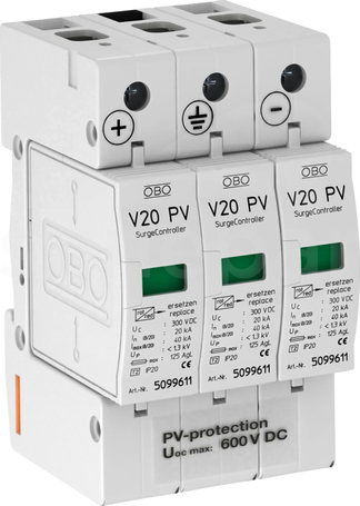 V20-C 3PH-600 OGRANICZNIK PRZEPIĘĆ KLASY C