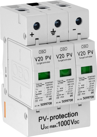 V20-C 3-PH-1000 OGRANICZNIK PRZEPIĘĆ KLASY C