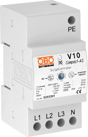 V10 COMPACT-AS 255 OGRANICZNIK PRZEPIĘĆ KLASY C