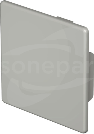 WDK/HE60060 (60x60) Końcówka kanału szary