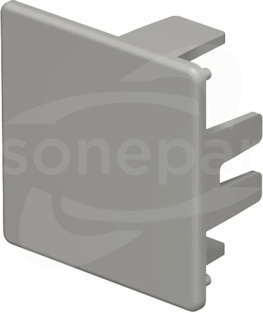 WDK/HE40040 (40x40) Końcówka kanału szary