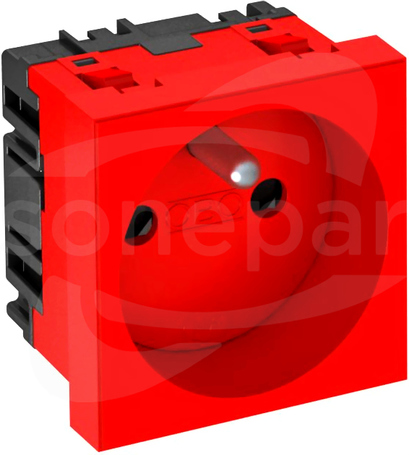 STD-F0 SRO1 czerwony GNIAZDO 2P+Z