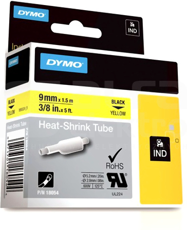 RHINO termokurczliwa ŻÓŁTA KOSZULKA 9mm*1,5mb S0718290