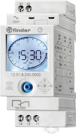 12.51.8.230.0000 1P 230VAC Programator tygodn.elektr.