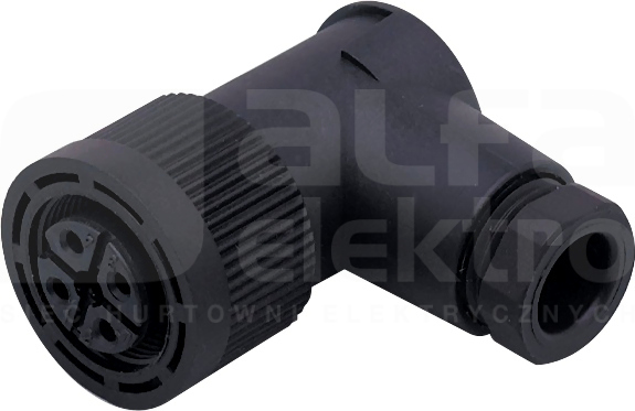 SDOAJ040PLNFKPG/1D/1G M18 4P Wtyk żeński kątowy