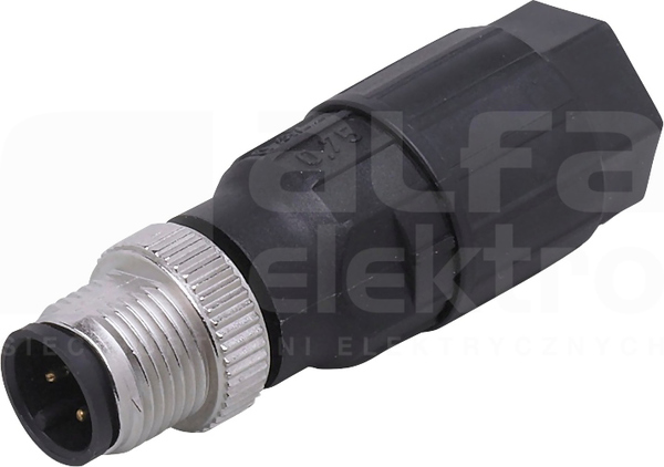 SSTGH040MSSFKSK M12 4P Wtyk męski prosty
