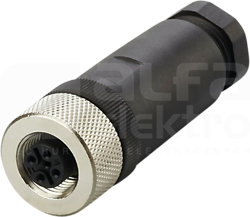 SDOGH040MSSFKPG M12 4P Wtyk żeński prosty