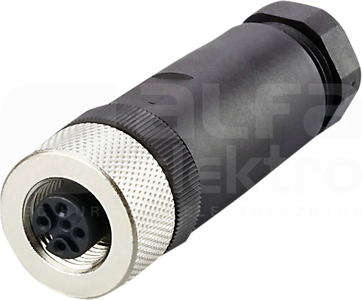 SDOGH050MSSFKPG M12 5P Wtyk żeński prosty