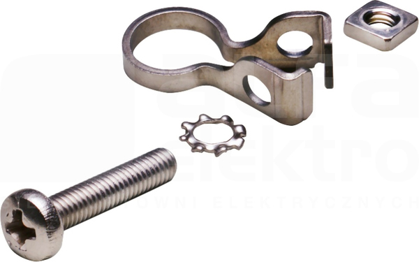 FE-GND-CLIP/4 PIECE SET Obejma uziemiająca