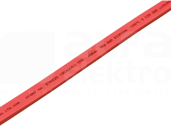 FLAT CABLE TPE RED (100m) Kabel AS-I płaski