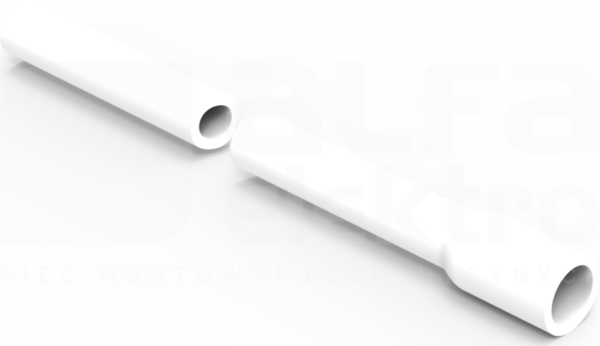 104.1/2 PL (2mb) biały RURA INST ODGROMOWA Z KIELICHEM 20/12
