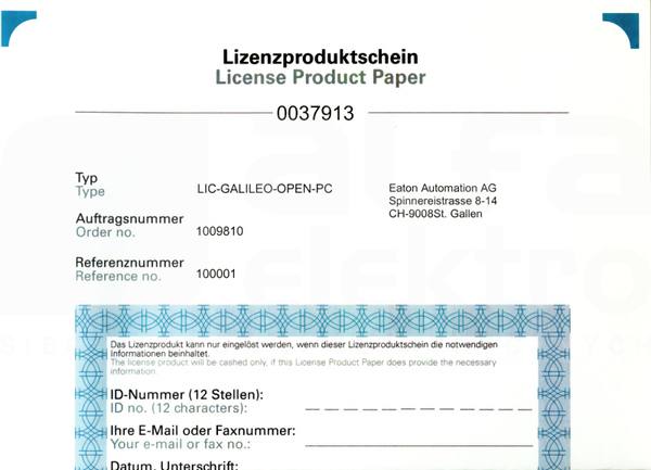 LIC-GALILEO-OPEN-PC Licencja GALILEO