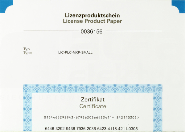 LIC-PLC-MXP-SMALL Licencja PLC