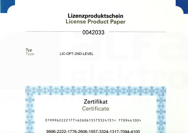 LIC-OPT-2ND-LEVEL PUNKTY LICENCYJNE 80pkt