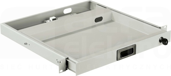 1U RAL 9005 Szuflada pod klawiaturę