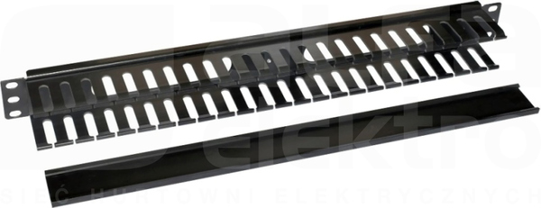 1U typ 900-004 RAL 9005 Prowadnica kabli