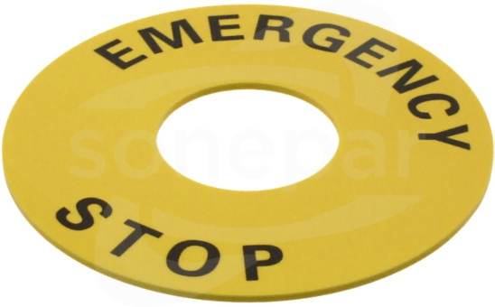 A22Z-3466-1 Tabliczka 60mm Emergency Stop