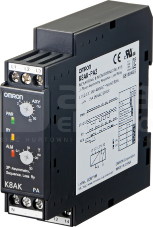 K8AK-PA2 220-480VAC Przekaźnik kontroli asymetrii faz