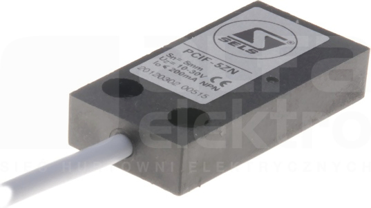 PCIF 5mm 10-30VDC NPN NC 25x50 Czujnik indukcyjny wbudowany z kablem