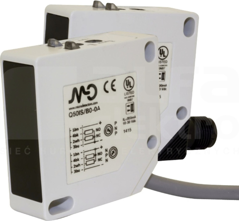 Q50I8B00A 0,1-2m 10-30VDC PNP/NPN NO+NC Czujnik optyczny