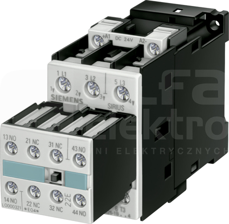 SIRIUS 9A 4kW 24VDC 2NO+2NC Stycznik 3P