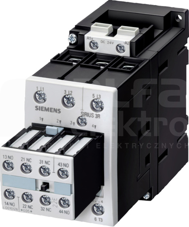 SIRIUS 50A 22kW 24VDC 2NO+2NC Stycznik 3P