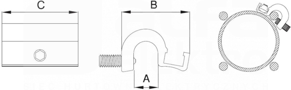 SMDT3 15,1mm Adapter do siłowników TIE-ROD
