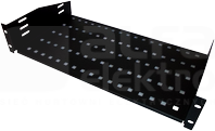 19 2U gł. 250mm czarny Półka stała