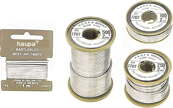 fi2,0mm 100g 0,4 Sn Lutowie na bazie chlorku amono.