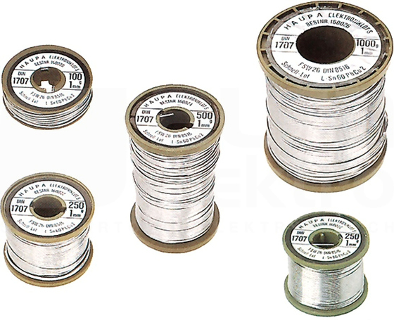 S-Sn 100g 2,5% Cu1 2mm Drut lutowniczy bez ołowiu