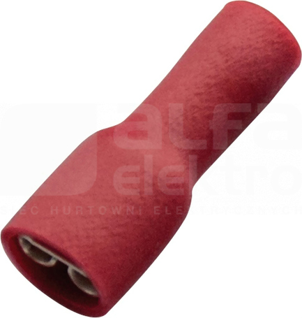 0,5-1,0/4,8x0,8 PVC czerwony (100szt) Nasuwka izolowana całkowicie
