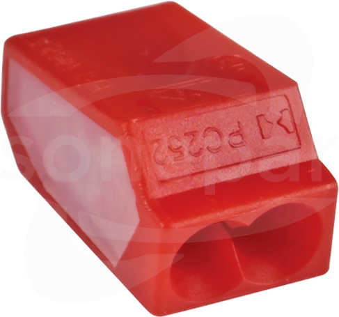 1,0-2,5mm2 2-biegunowy (100szt) Zacisk łączący nylon