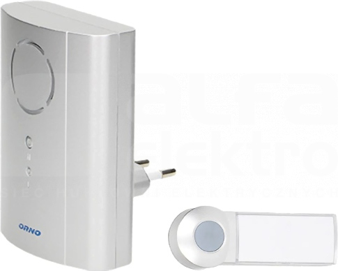 OR-DB-KH-121/G 230V srebrny Dzwonek bezprzew.z lear.sys.EMO AC