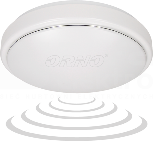 OR-PL-376WLXMM4 16W biały Plafon VEGA LED 3 PMMA z czuj.