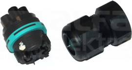 THB.387.B3A 3P IP66/68 17,5A 450V AC.PAK Złączka hermetyczna gniazdo 3P max. 4mm2