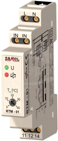 RTM-02 -10-40'C 230VAC Regulator temperatury