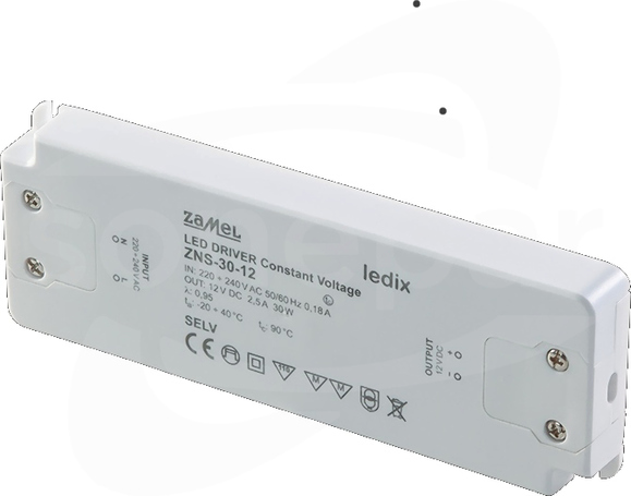 ZNS-30-12 12VDC 30W Zasilacz LED slim