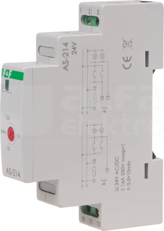 AS-214 16A TH35 1M 1Z LED AUTOMAT SCHODOWY