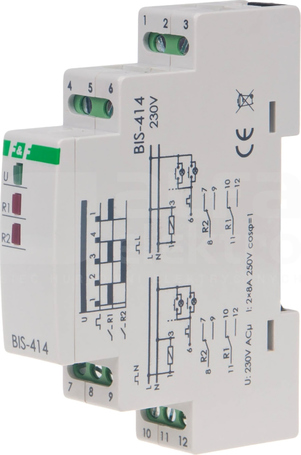 BIS-414 16A TH35 230V 50Hz PRZEKAŹNIK BISTABILNY