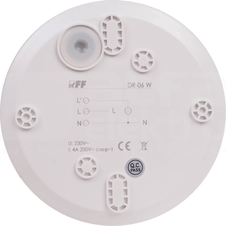 DR-06W 1000W 230VAC biały CZUJNIK RUCHU