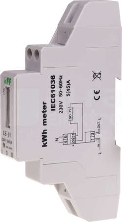 LE-01 5(25)A 230V LICZNIK ENERGII 1-FAZ.1MOD.