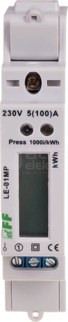LE-01MP 5(100)A 230V LICZNIK ENERGII 1-FAZ.1MOD.
