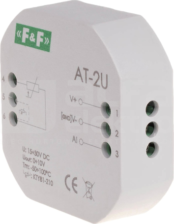 AT-2U 0-10V PRZETWORNIK TEMPERATURY