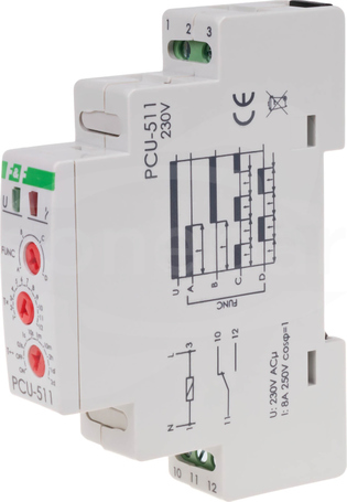 PCU511 0,1sek-24h 1P 230VAC PRZEKAŹNIK CZASOWY MULTI