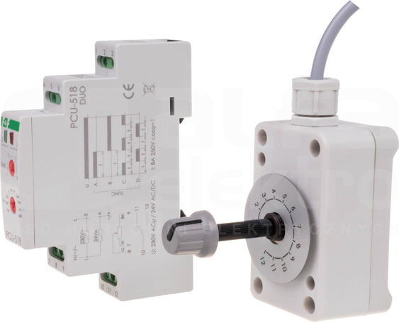 PCU518 DUO 0,1sek-24dni 1P PRZEKAŹNIK CZASOWY MULTI