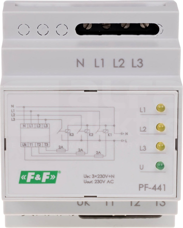 PF-441 16A TH35 AUTOMAT.PRZEŁĄCZNIK FAZ