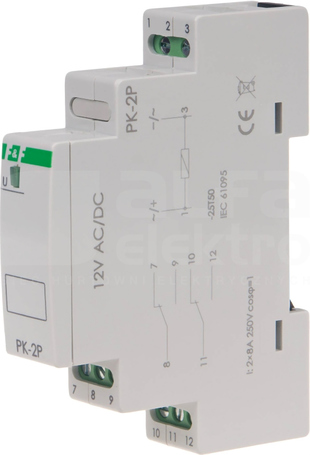 PK-2P 12VAC/DC PRZEKAŹNIK ELEKTROMAGNETYCZY